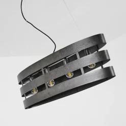 hofstein Suspension Maracoa Noir, 4 lumières