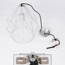Luminaires Orientaux-hofstein Suspension Marang Argenté, 1 lumière