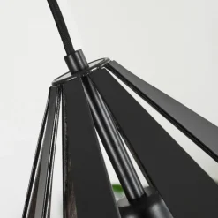 Luminaires Orientaux-hofstein Suspension Marang Noir, Argenté, 1 lumière