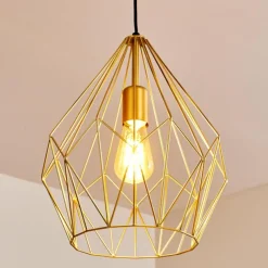 Luminaires Orientaux-hofstein Suspension Marang Or, 1 lumière