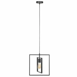 Lampes Vintages & Rétros-hofstein Suspension Marcon Gris, 1 lumière