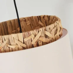 Lampes En Tissu-hofstein Suspension Marieux Écru, Blanc, 1 lumière