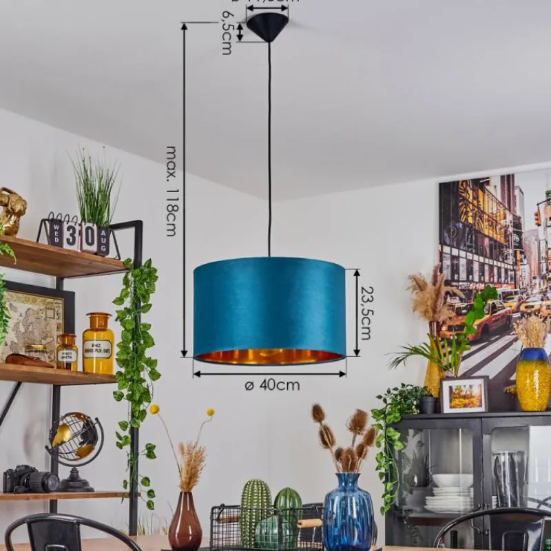 Lampes Dorées-hofstein Suspension Maripi Noir, 1 lumière