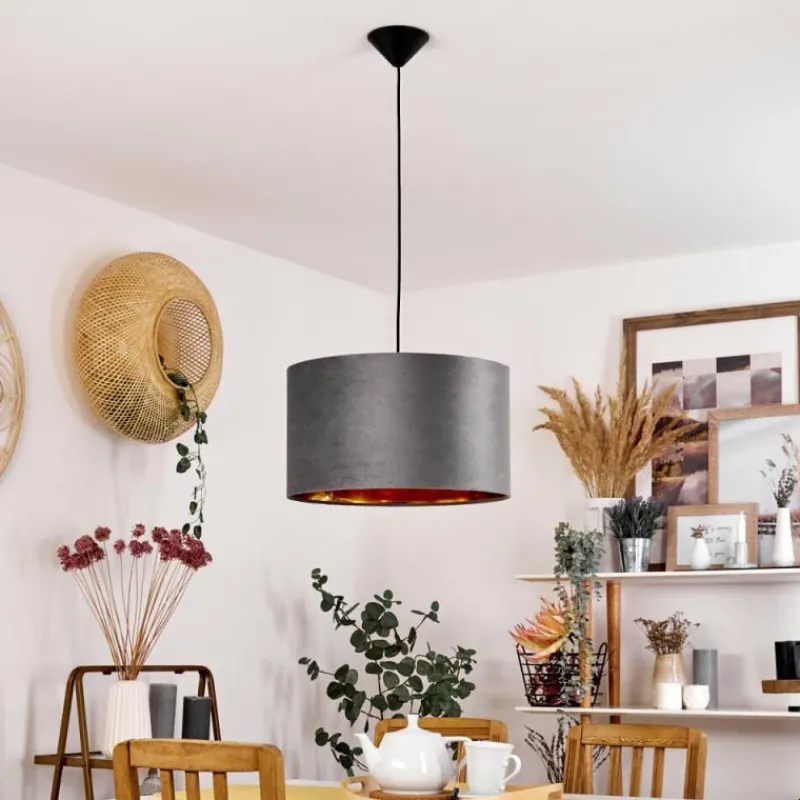 Lampes Dorées-hofstein Suspension Maripi Noir, 1 lumière