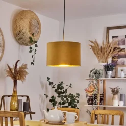 Lampes Dorées-hofstein Suspension Maripi Noir, 1 lumière