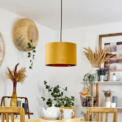 Lampes Dorées-hofstein Suspension Maripi Noir, 1 lumière