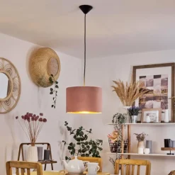 Lampes Dorées-hofstein Suspension Maripi Noir, 1 lumière