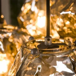 Suspension Verre Fumé-hofstein Suspension Marore Argent Oxydé, 7 lumières