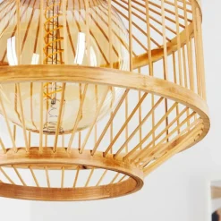 Style Boho-Chic-hofstein Suspension Maskat Noir, 1 lumière