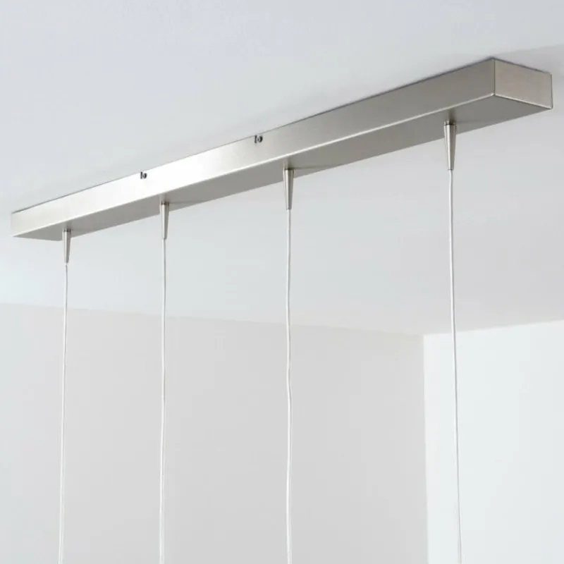 hofstein Suspension Masterlight Caterina LED Nickel mat, 4 lumières