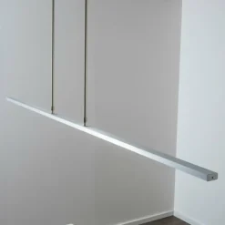 hofstein Suspension Masterlight LED Aluminium, Nickel mat, 1 lumière* Éclairage Led