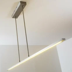 hofstein Suspension Masterlight LED Aluminium, Nickel mat, 1 lumière* Éclairage Led