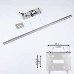 hofstein Suspension Mattawan LED Nickel mat, 1 lumière