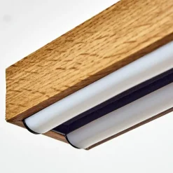 Lampes En Bois-hofstein Suspension Maumela LED Noir, 1 lumière