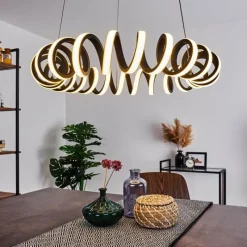 hofstein Suspension Maziwa LED Noir, Blanc, 1 lumière