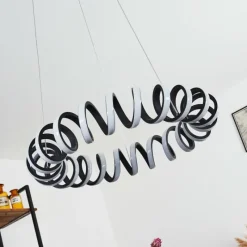 hofstein Suspension Maziwa LED Noir, Blanc, 1 lumière