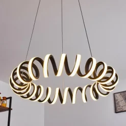 hofstein Suspension Maziwa LED Noir, Blanc, 1 lumière