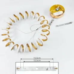 Lampes Dorées-hofstein Suspension Maziwa LED Or, 1 lumière