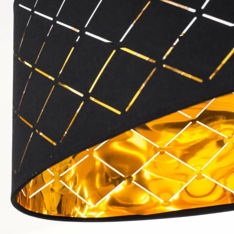 Lampes En Tissu-hofstein Suspension Meldal Nickel mat, 3 lumières