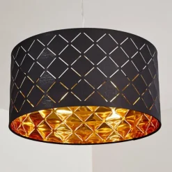 Lampes En Tissu-hofstein Suspension Meldal Nickel mat, 1 lumière
