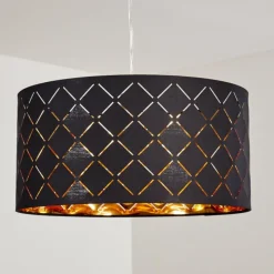 Lampes En Tissu-hofstein Suspension Meldal Nickel mat, 1 lumière
