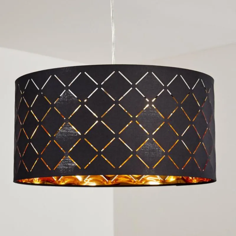 Lampes En Tissu-hofstein Suspension Meldal Nickel mat, 1 lumière