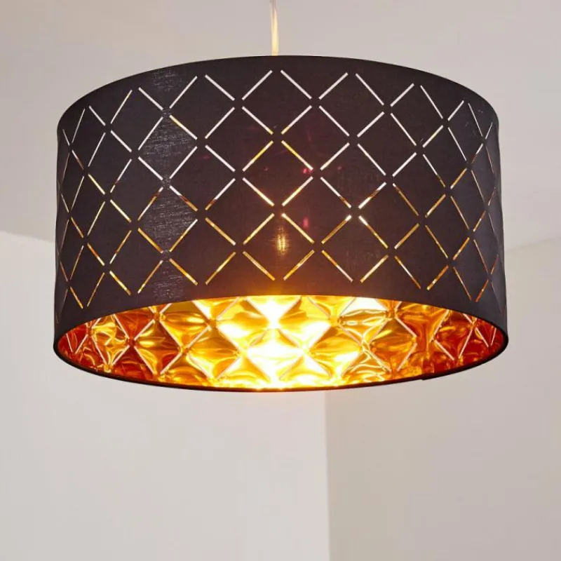 Lampes En Tissu-hofstein Suspension Meldal Nickel mat, 1 lumière