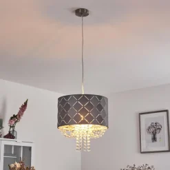 Luminaires Globo Lighting Suspension Meldal Nickel mat, 1 lumière* Suspensions