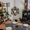 Style Boho-Chic-hofstein Suspension Melide Noir, 1 lumière