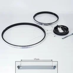 hofstein Suspension Melosa LED Noir, 1 lumière