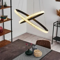 hofstein Suspension Melosa LED Noir, 1 lumière
