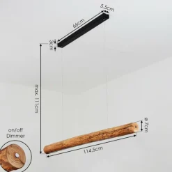 Luminaires Scandinaves-hofstein Suspension Merlengo LED Noir, 1 lumière