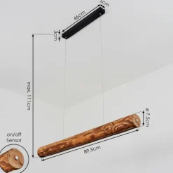 Luminaires Scandinaves-hofstein Suspension Merlengo LED Noir, 1 lumière