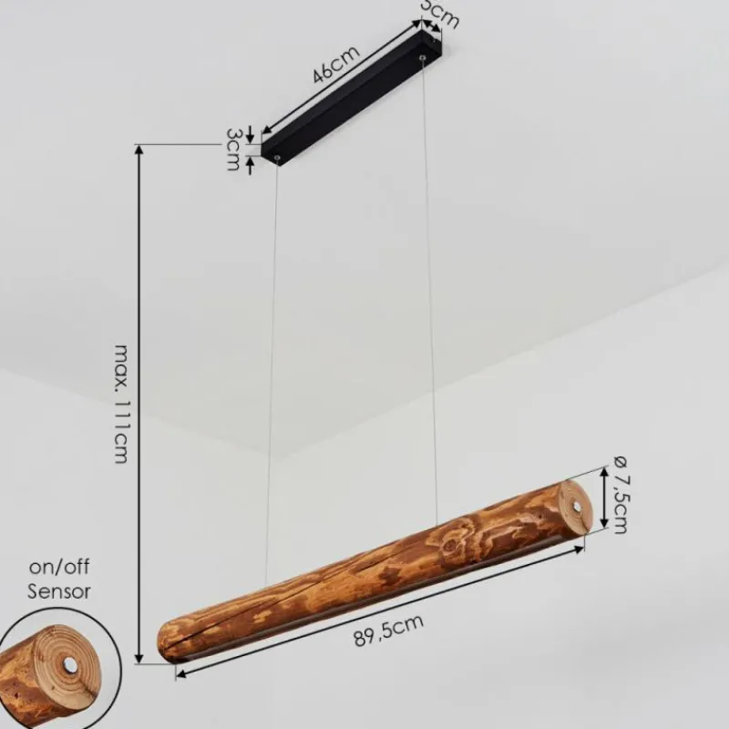 Luminaires Scandinaves-hofstein Suspension Merlengo LED Noir, 1 lumière