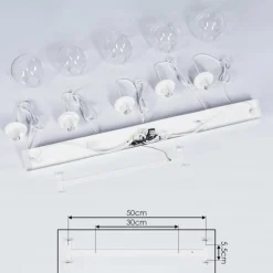 hofstein Suspension Mesas Blanc, 5 lumières