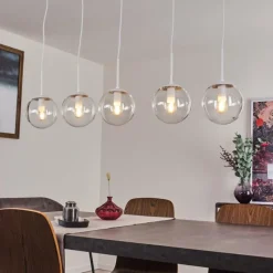 hofstein Suspension Mesas Blanc, 5 lumières