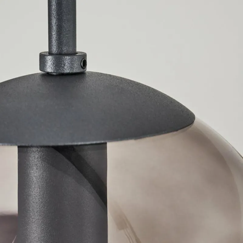 Suspension Verre Fumé-hofstein Suspension Mesas Noir, 5 lumières