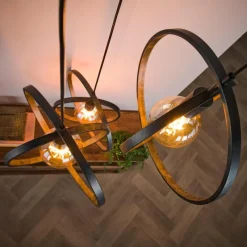 Lampes Vintages & Rétros-hofstein Suspension Mirandola  Gris, 3 lumières