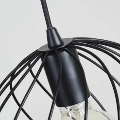 Lampes Industrielles-hofstein Suspension Miton Noir, 3 lumières