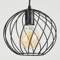 Lampes Industrielles-hofstein Suspension Miton Noir, 1 lumière