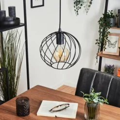 Lampes Industrielles-hofstein Suspension Miton Noir, 1 lumière