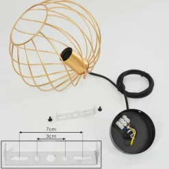 Lampes Vintages & Rétros-hofstein Suspension Miton Noir, 1 lumière