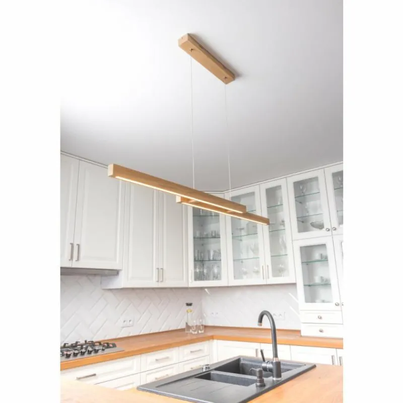 Luminaires Scandinaves-hofstein Suspension Mixto LED Chrome, Écru, 2 lumières