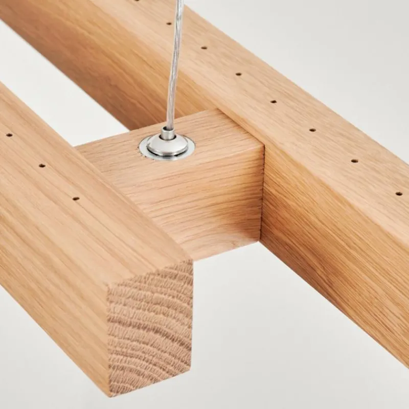 Luminaires Scandinaves-hofstein Suspension Mixto LED Chrome, Écru, 2 lumières