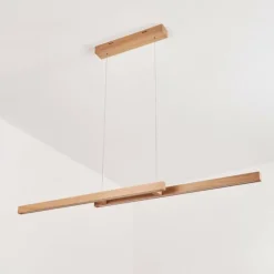 Luminaires Scandinaves-hofstein Suspension Mixto LED Chrome, Écru, 2 lumières