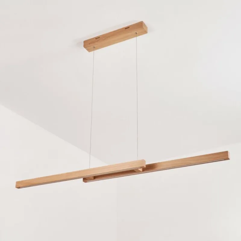 Luminaires Scandinaves-hofstein Suspension Mixto LED Chrome, Écru, 2 lumières