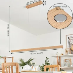 Luminaires Scandinaves-hofstein Suspension Mixto LED Écru, 1 lumière