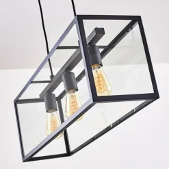 hofstein Suspension Moatize Noir, 3 lumières