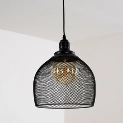 Lampes Vintages & Rétros-hofstein Suspension Moholm Noir, 1 lumière