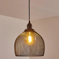 Lampes Vintages & Rétros-hofstein Suspension Moholm Noir, 1 lumière